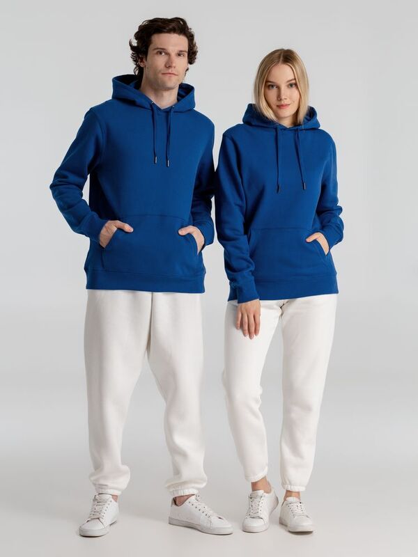 Толстовка с капюшоном унисекс King, ярко-синяя арт.WU02K453