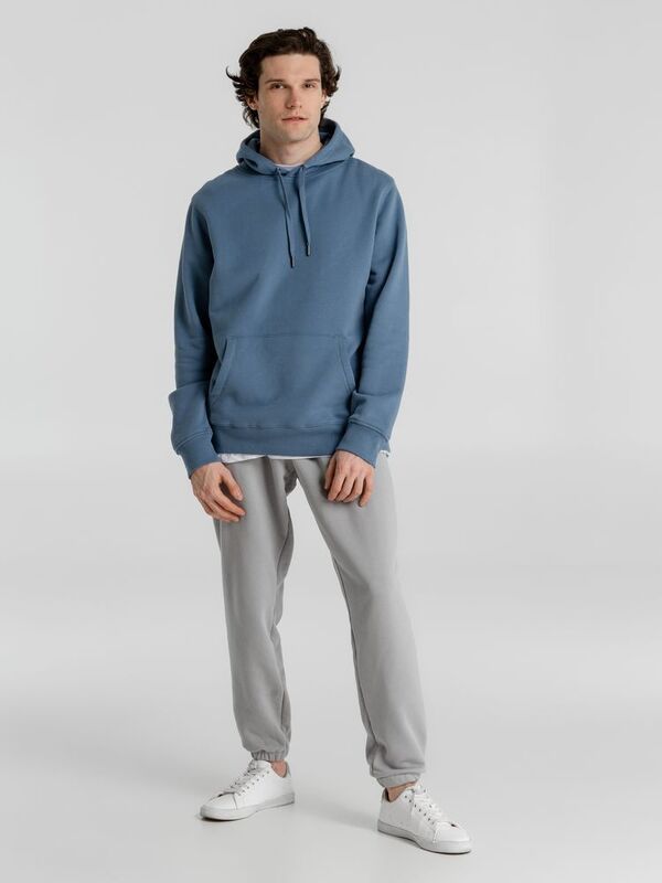 Толстовка с капюшоном унисекс King, серо-синяя арт.WU02K461