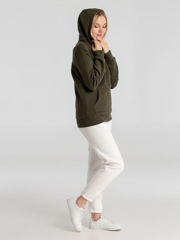 Толстовка с капюшоном унисекс King, хаки арт.WU02K555