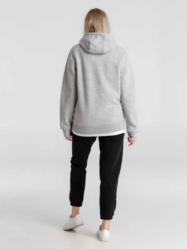 Толстовка с капюшоном унисекс King, серый меланж арт.WU02K610