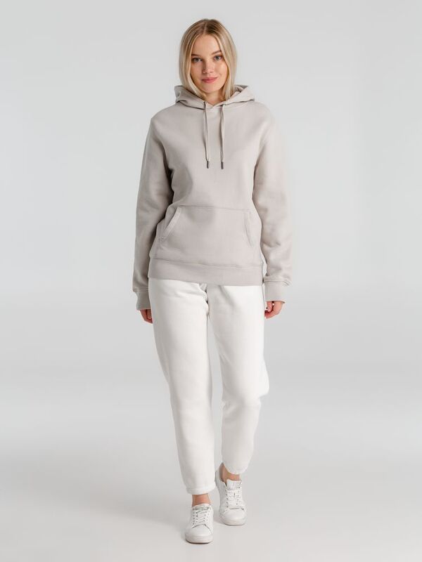 Толстовка с капюшоном унисекс King, дымчато-серая арт.WU02K672