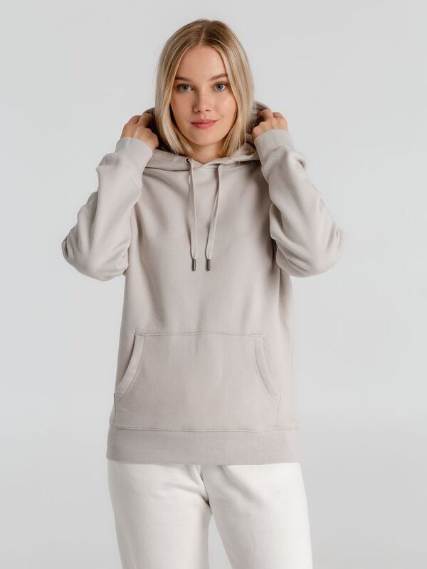 Толстовка с капюшоном унисекс King, дымчато-серая арт.WU02K672