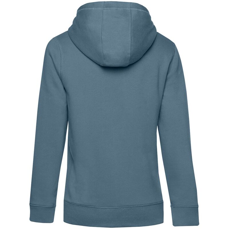 Толстовка с капюшоном женская Queen, серо-синяя арт.WW02Q461