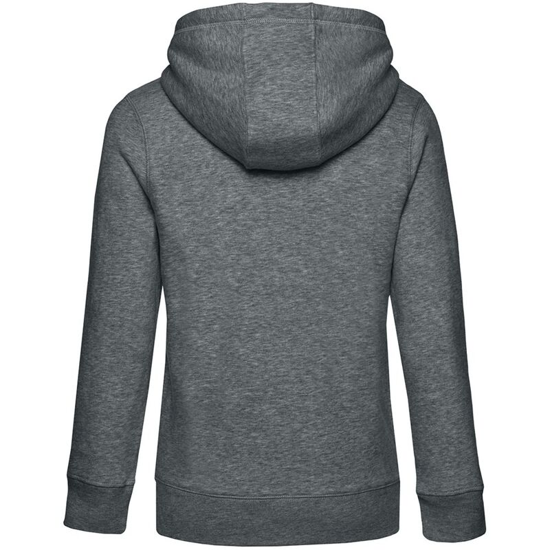 Толстовка с капюшоном женская Queen, темно-серый меланж арт.WW02Q623