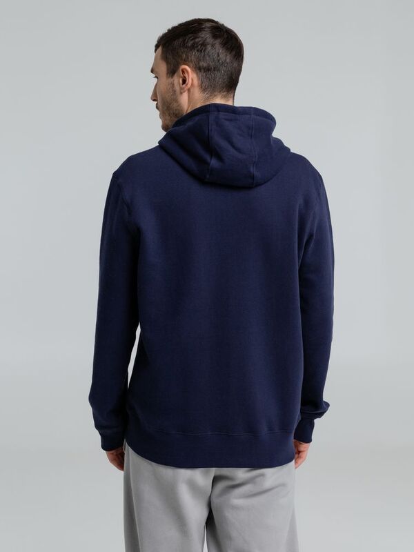 Толстовка на молнии с капюшоном унисекс King, темно-синяя арт.WU03K006