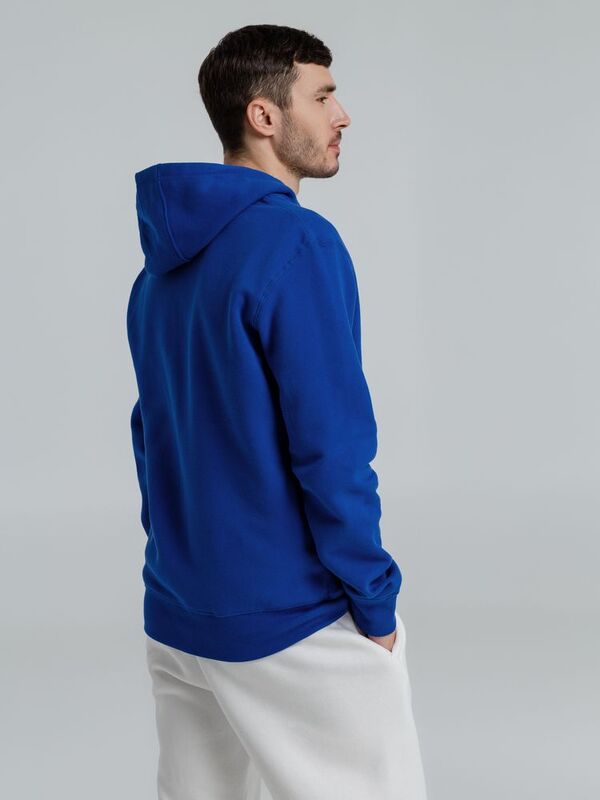 Толстовка на молнии с капюшоном унисекс King, ярко-синяя арт.WU03K453