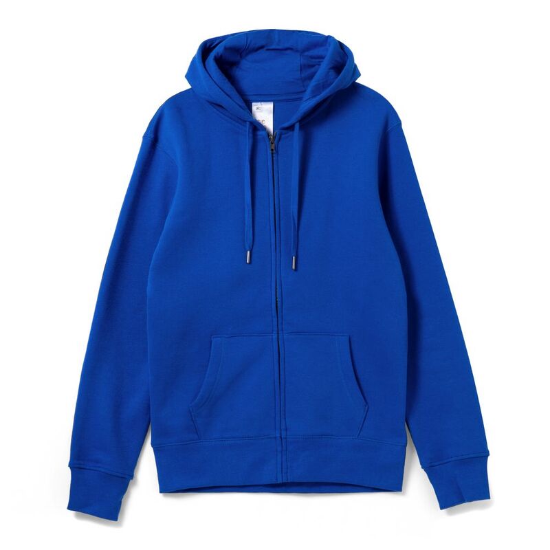 Толстовка на молнии с капюшоном унисекс King, ярко-синяя арт.WU03K453