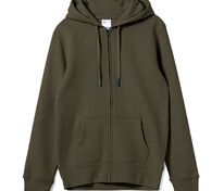 Толстовка на молнии с капюшоном унисекс King, хаки арт.WU03K555