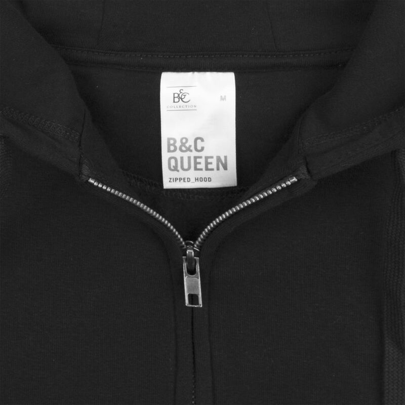 Толстовка на молнии с капюшоном женская Queen, белая арт.WW03Q001