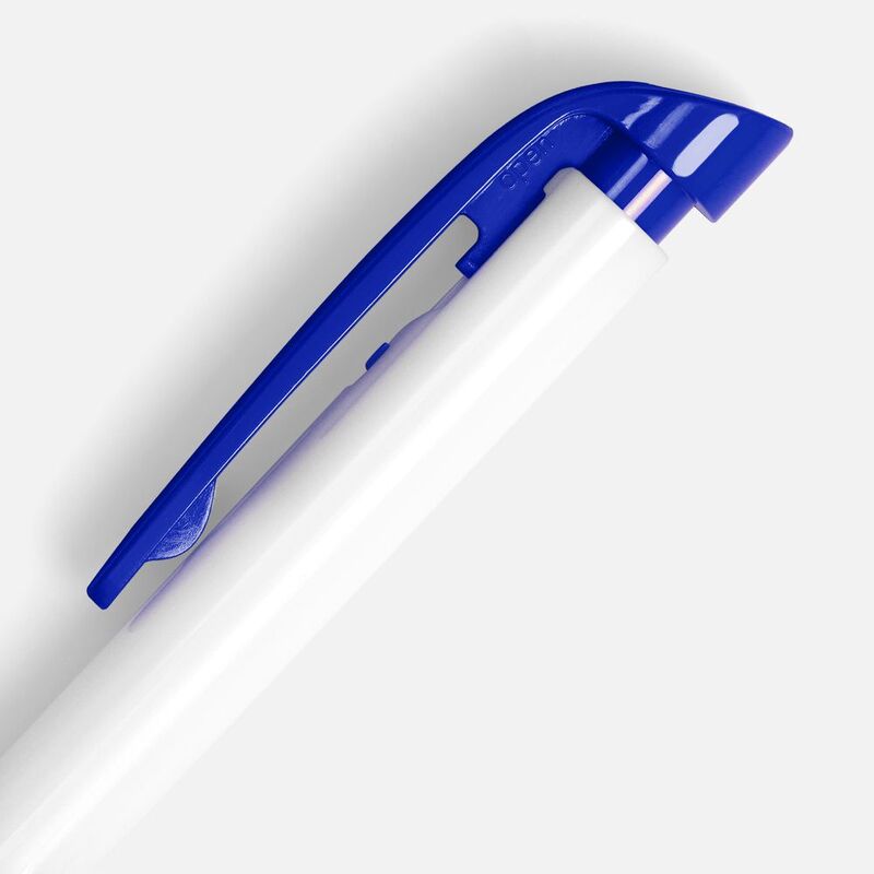 Ручка шариковая Favorite, белая с синим арт.25900.64