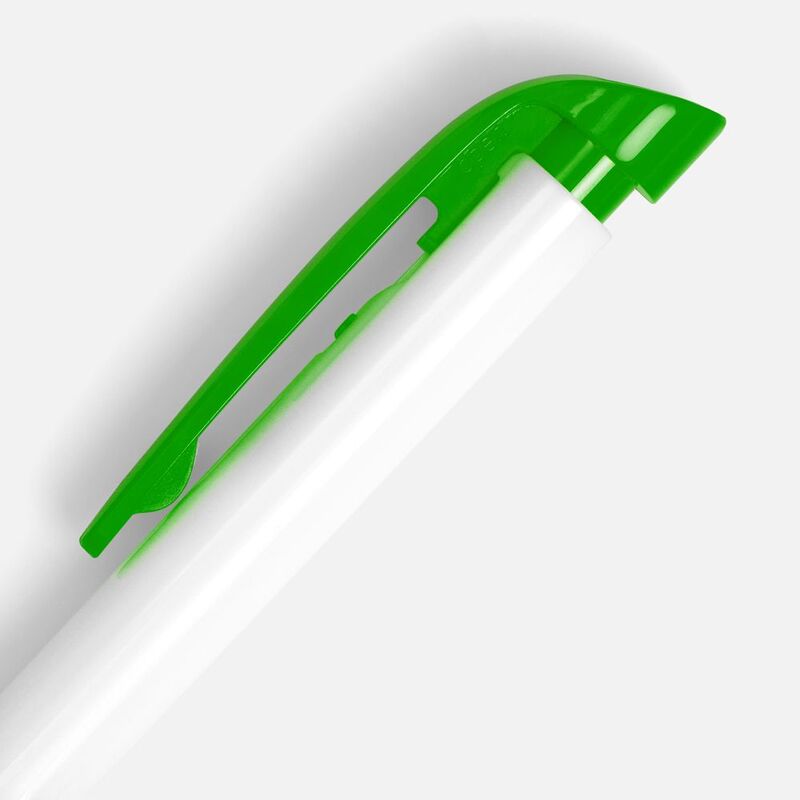 Ручка шариковая Favorite, белая с зеленым арт.25900.69