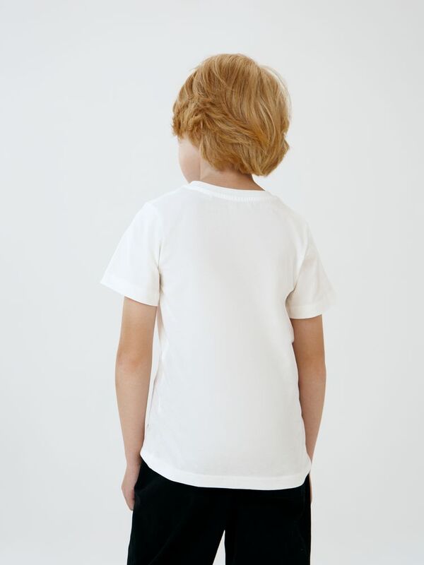 Футболка детская T-Bolka Kids, белая (теплый оттенок) арт.2504.61