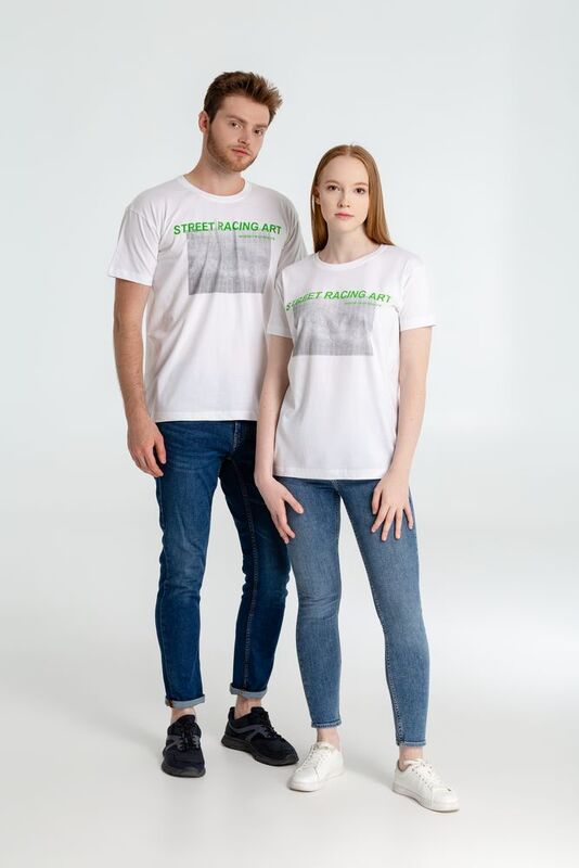 Футболка Street Racing Art, белая арт.70817.60