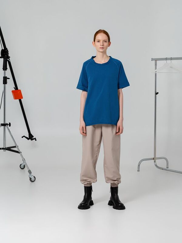 Футболка унисекс Vozduh 1.0, синяя арт.12184.44