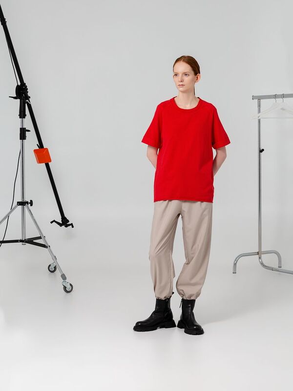 Футболка унисекс Vozduh 1.0, красная арт.12184.55