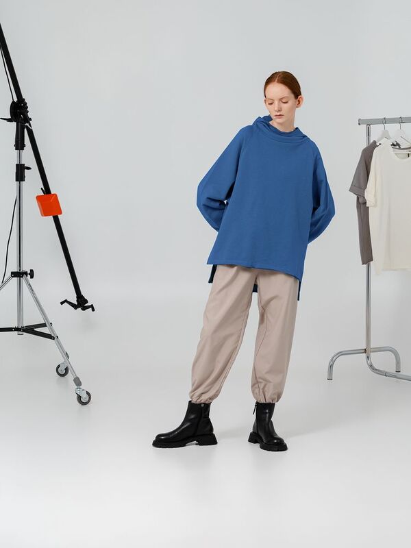 Худи унисекс Vozduh 1.0, синее арт.12185.44