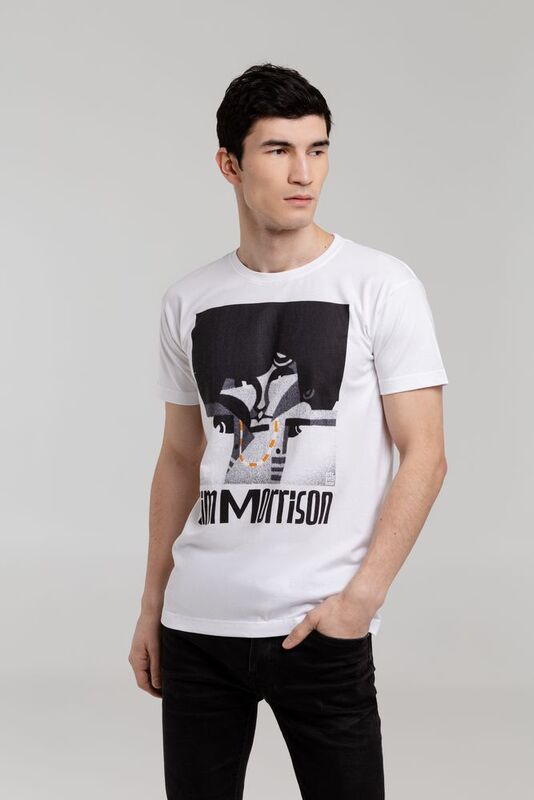 Футболка &laquo;Меламед. Jim Morrison&raquo;, белая арт.70906.60