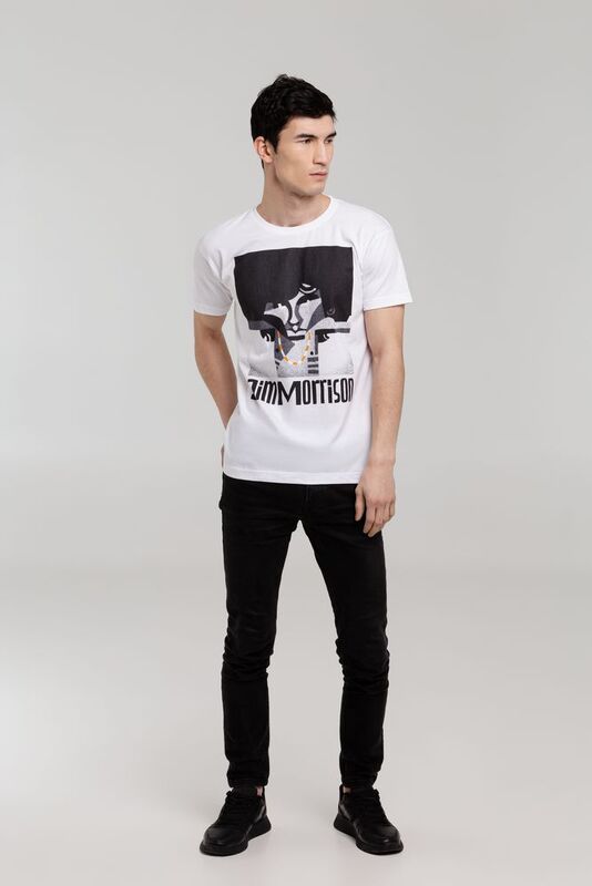 Футболка &laquo;Меламед. Jim Morrison&raquo;, белая арт.70906.60