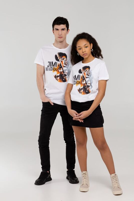 Футболка &laquo;Меламед. Jimi Hendrix&raquo;, белая арт.70907.60
