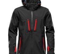 Куртка софтшелл мужская Patrol, черная с красным арт.11629.35
