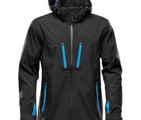 Куртка софтшелл мужская Patrol, черная с синим арт.11629.34