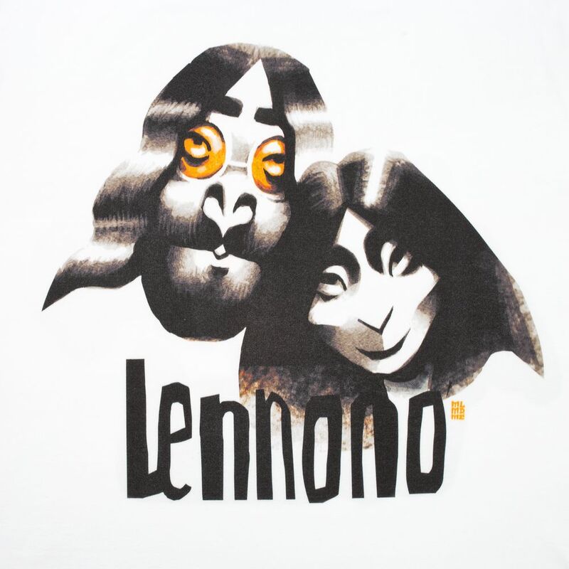 Футболка &laquo;Меламед. John Lennon, Yoko Ono&raquo;, белая арт.70909.60