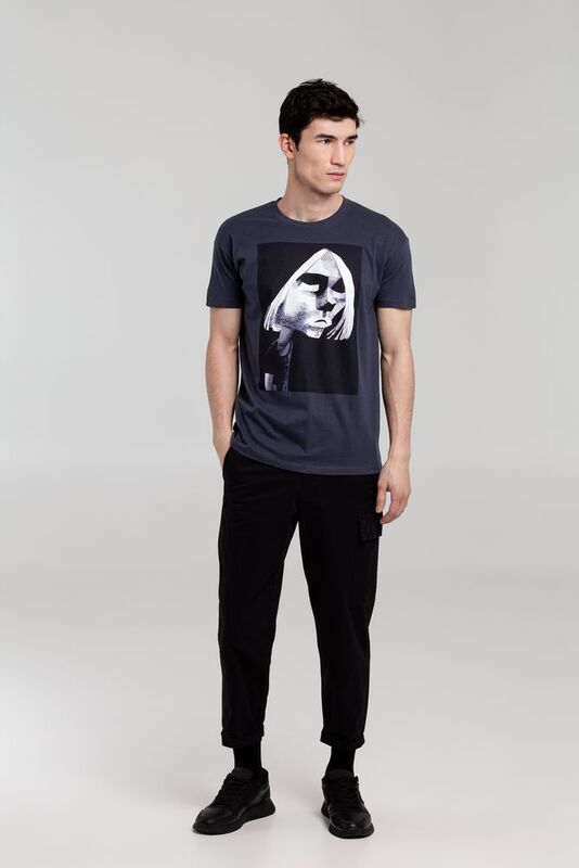 Футболка &laquo;Меламед. Kurt Cobain&raquo;, темно-серая арт.70911.18