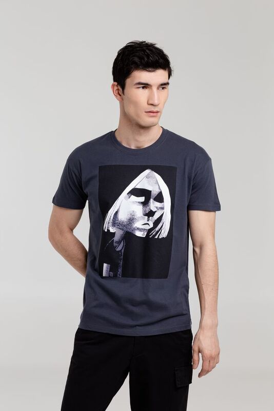 Футболка &laquo;Меламед. Kurt Cobain&raquo;, темно-серая арт.70911.18