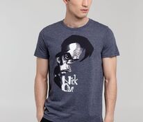 Футболка &laquo;Меламед. Nick Cave&raquo;, темно-синий меланж арт.70914.40