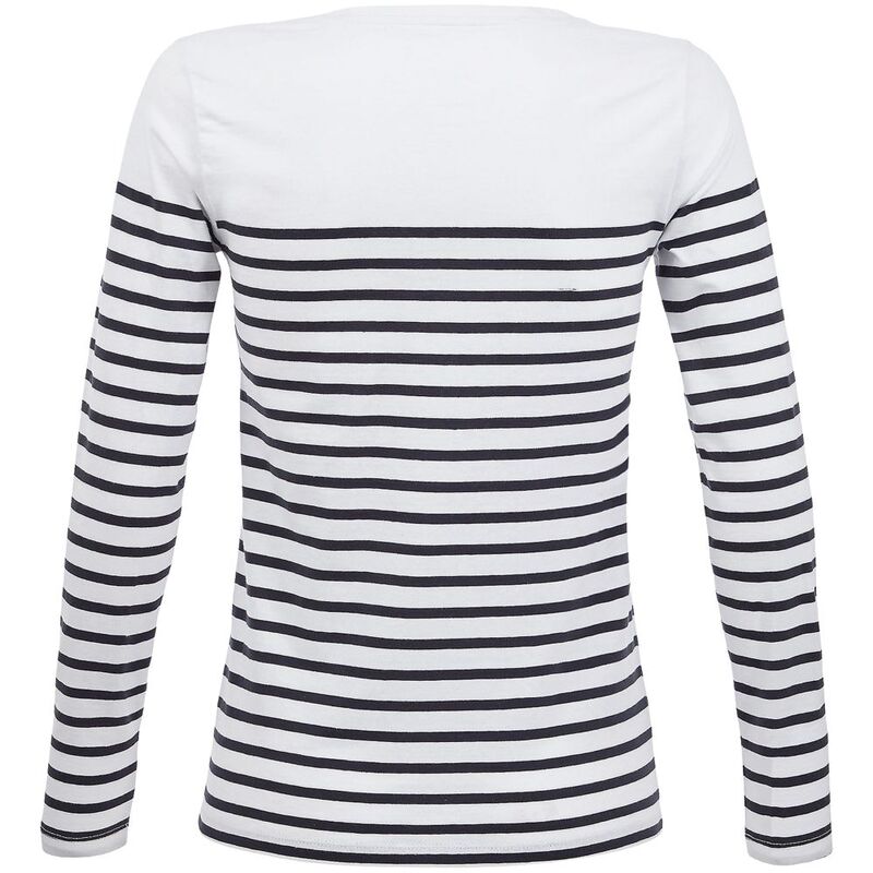 Футболка женская с длинным рукавом Matelot LSL Women, белая с синим арт.03100904