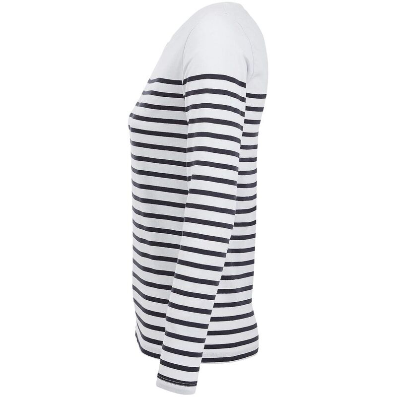 Футболка женская с длинным рукавом Matelot LSL Women, белая с синим арт.03100904