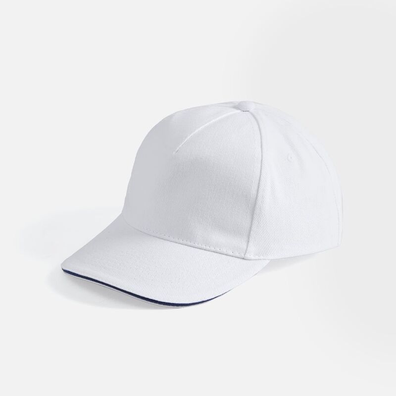 Бейсболка Long Beach, белая с темно-синим арт.00594989TUN