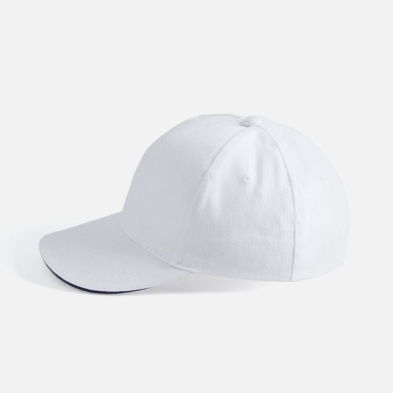 Бейсболка Long Beach, белая с темно-синим арт.00594989TUN