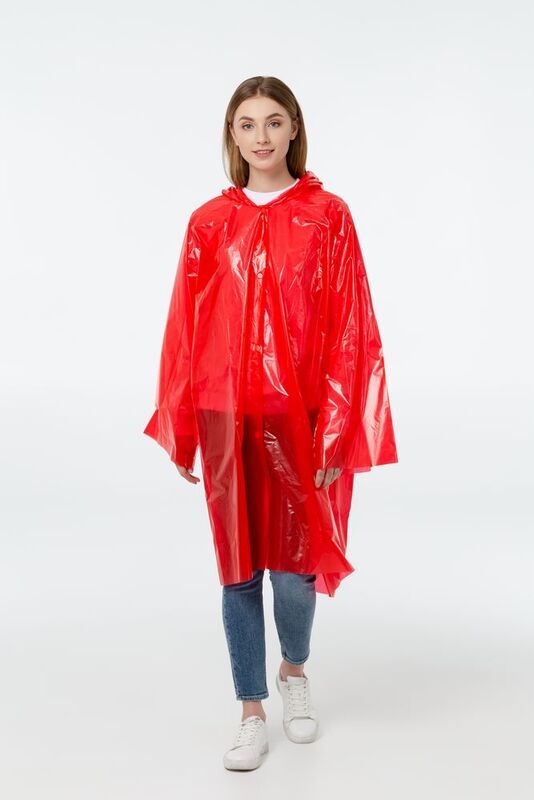 Дождевик-плащ BrightWay, красный арт.11875.50