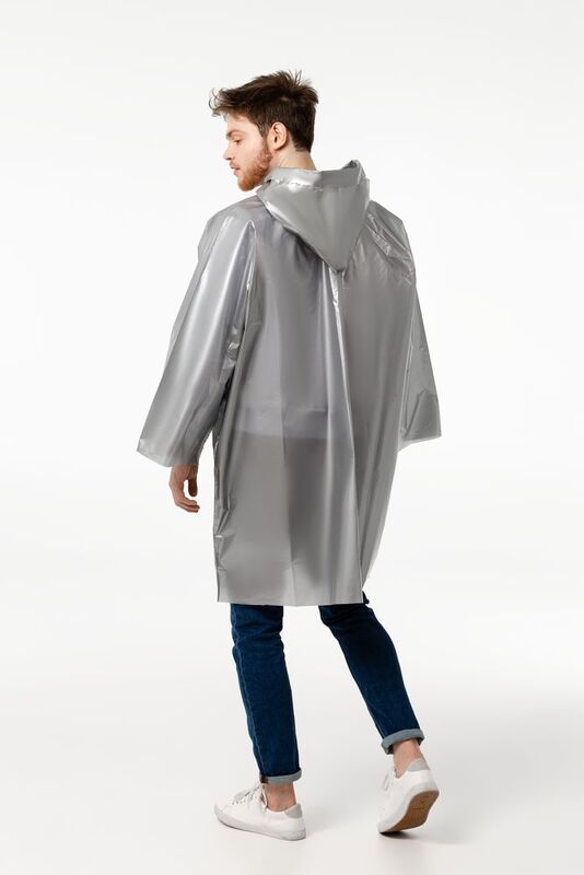 Дождевик-плащ CloudTime, серебристый арт.11876.11
