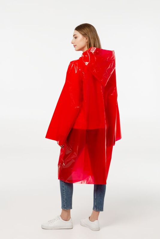 Дождевик-плащ CloudTime, красный арт.11876.50