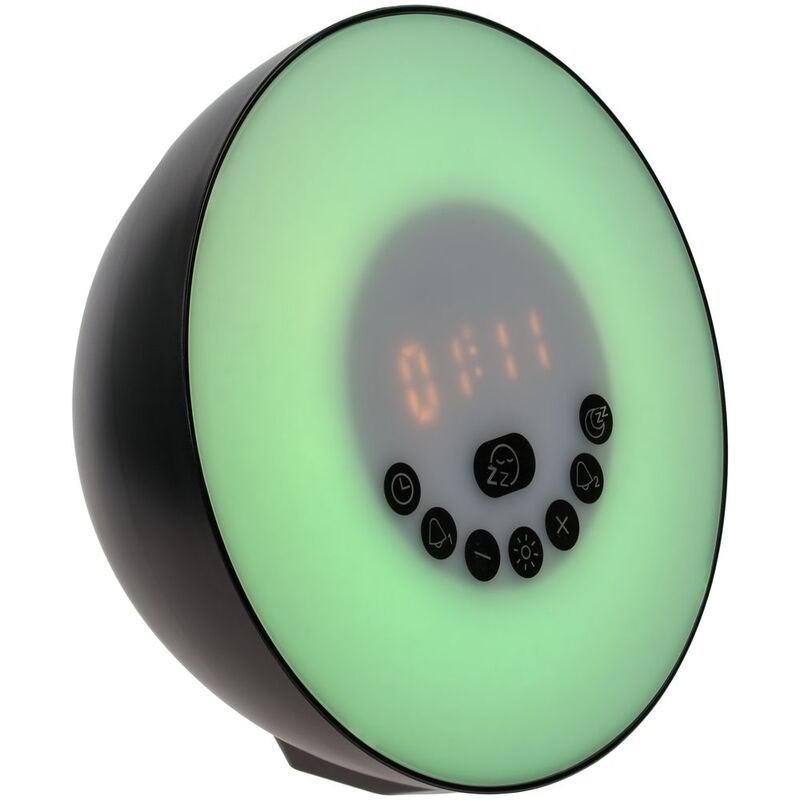 Лампа-колонка dreamTime для пробуждения светом и музыкой, черная арт.10623.30