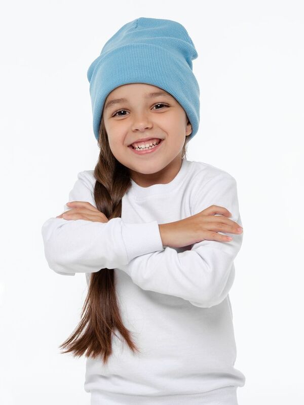 Шапка Real Talk, голубая арт.547.14