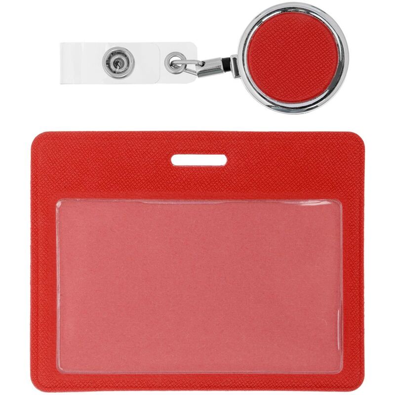 Чехол для карточки с ретрактором Devon, красный арт.11645.50