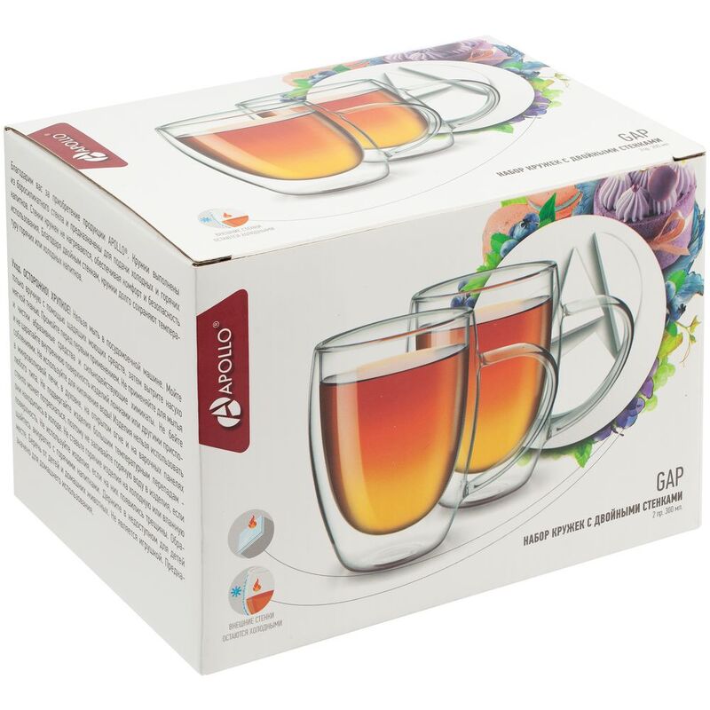 Набор из 2 кружек с двойными стенками Gap арт.11673.00