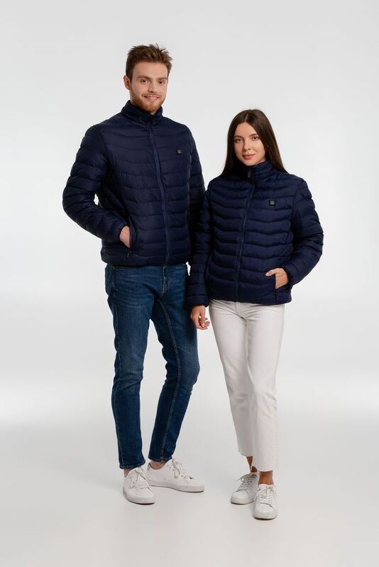 Куртка с подогревом Thermalli Chamonix, темно-синяя арт.11678.40