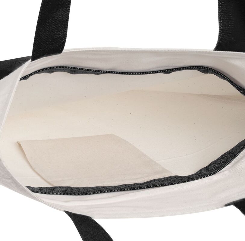 Сумка для покупок на молнии Shopaholic Zip, неокрашенная с черным арт.11683.30