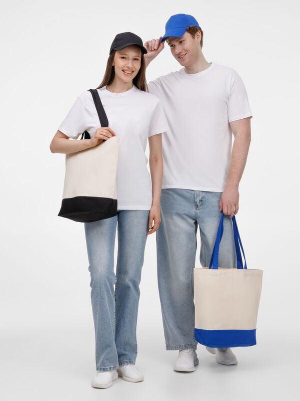 Сумка для покупок на молнии Shopaholic Zip, неокрашенная с черным арт.11683.30