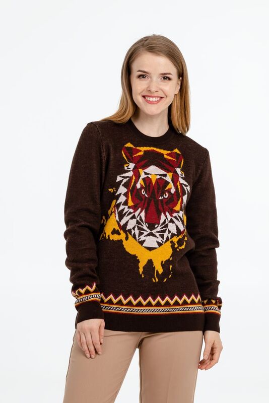 Джемпер Totem Tiger, коричневый арт.47701.02