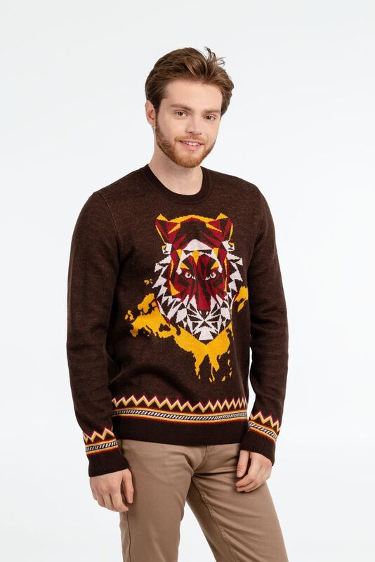 Джемпер Totem Tiger, коричневый арт.47701.02