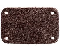 Лейбл кожаный Beta, S, коричневый арт.13845.59
