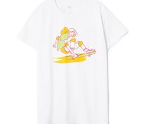 Футболка детская Skateboard, белая арт.70993.60