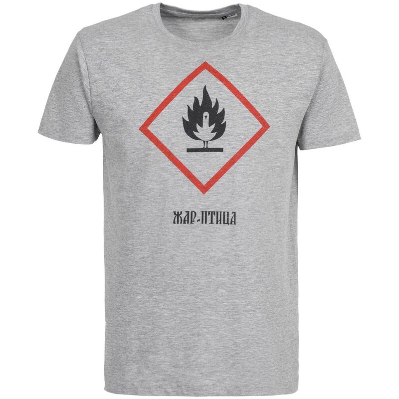 Футболка &laquo;Жар-птица&raquo;, серый меланж арт.71008.11