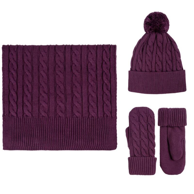 Шапка Heat Trick, баклажановая арт.12875.74