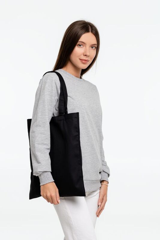 Сумка для покупок с регулируемыми ручками Leta, черная арт.12198.30